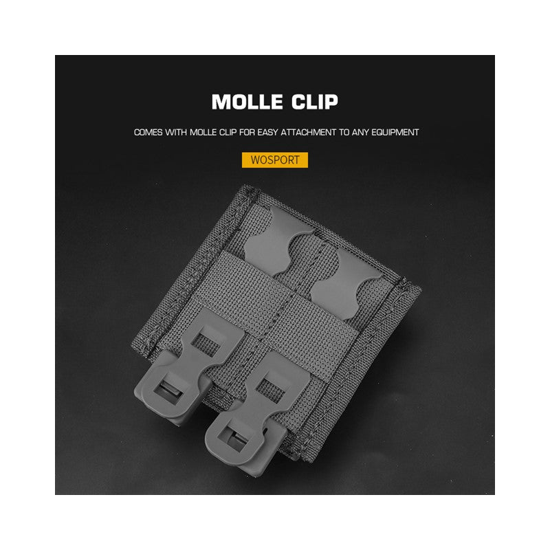 FAST Type Single 5,56 Magasin pouch (Short) Sort Mulicam