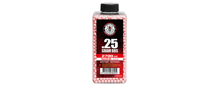 0.25G Tracer Kugle - 2700R - Red