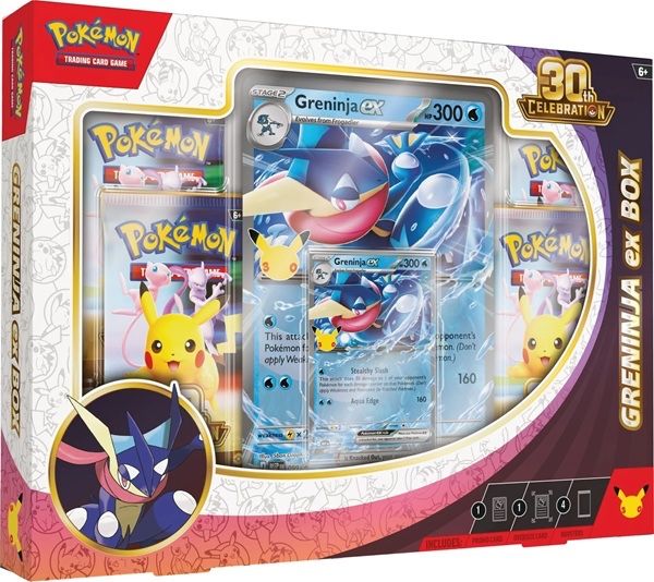 Pokémon TCG: 30th Celebration ex Box Sylveon ex / Greninja ex Forudbestilling