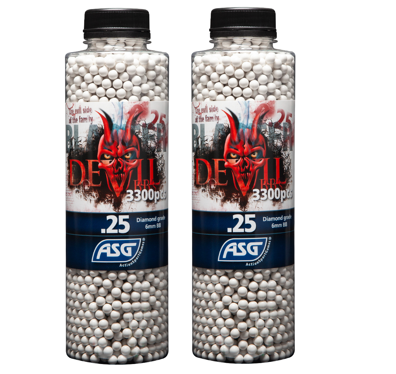 Blaster Devil, 0.25g, airsoft BB, 3300 stk. flaske