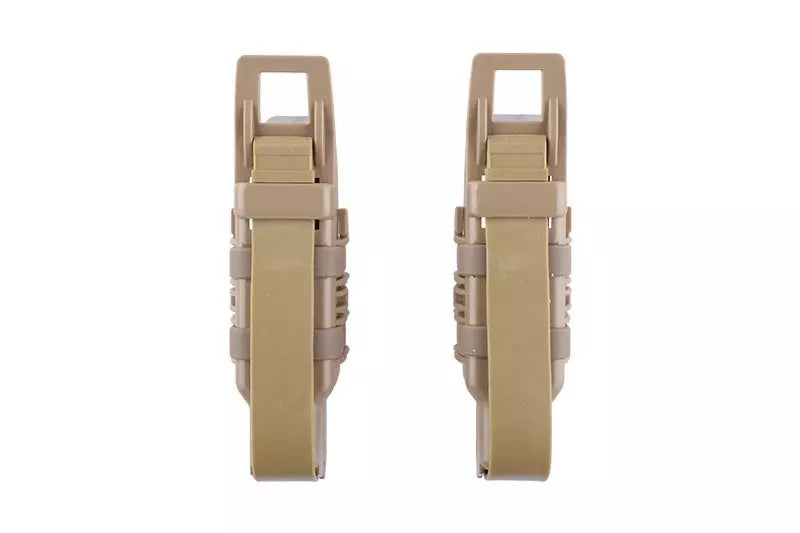 Double Open Pistol Magazine Pouch - Tan
