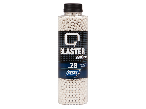 Q Blaster, 0.28g, airsoft BB, 3300 stk. flaske