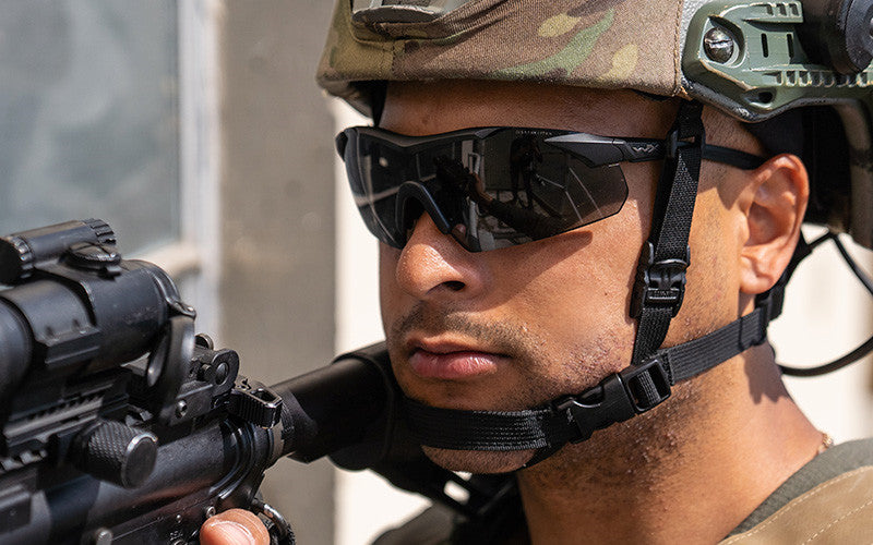 WX VAPOR COMM 2.5, Mat Sort Stel, Grå/Klar/Klar Orange Linse