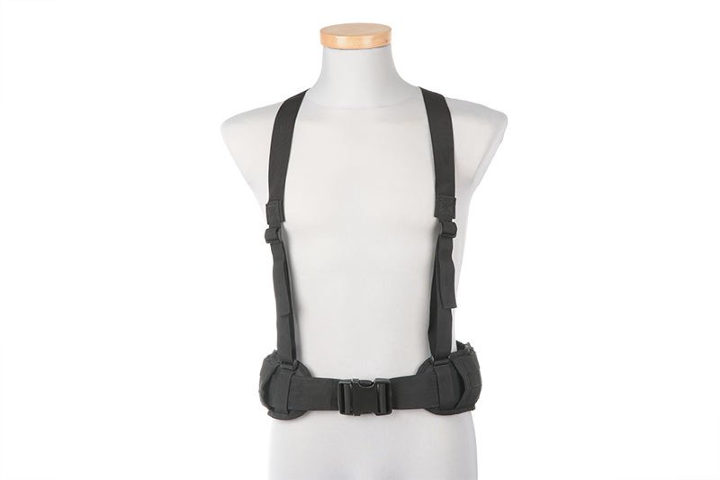 Molle belt with X harness - Black