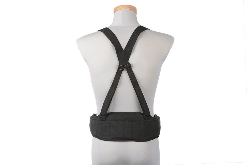 Molle belt with X harness - Black