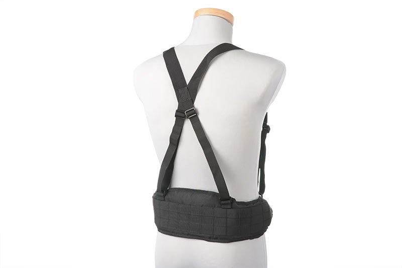 Molle belt with X harness - Black