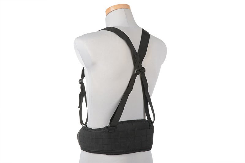 Molle belt with X harness - Black