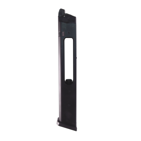 Glock Extended CO2 magasin 48 skuds matsort metal | Airsoftgeek