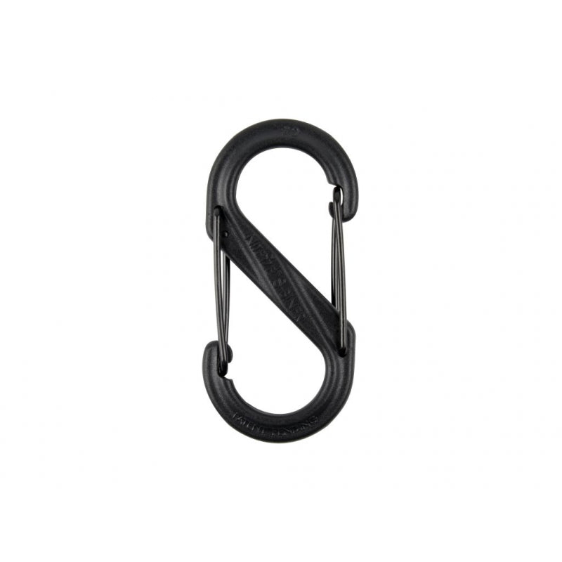 S-BINER® PLASTIK DUAL Karabinhage, SORT - STØRRELSE 2