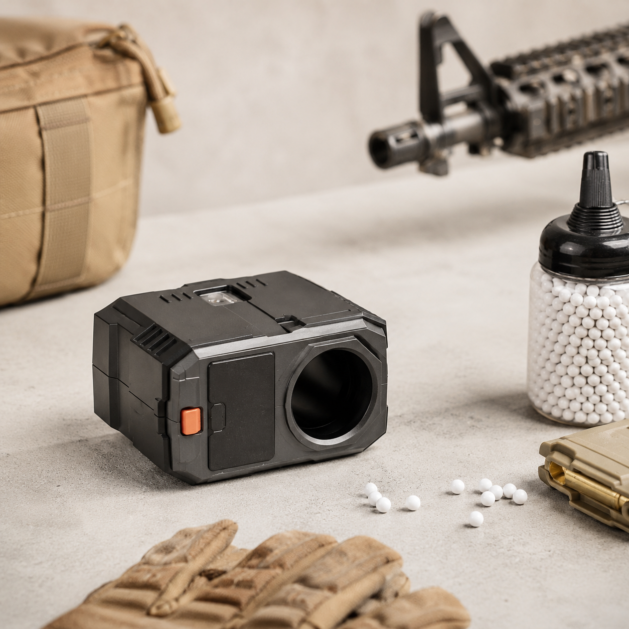 Airsoft chronograf til måling af FPS og joule med BB kugler og taktisk udstyr