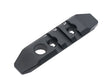 3-slot aluminium skinne MLOCK/KEYMOD - Sort