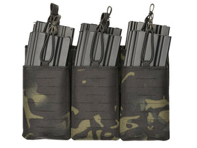 Laser-Cut Panel with 6 AR15/AK Magazine Pouches - MB