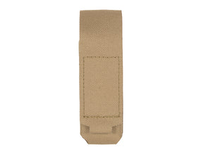 Single Laser-Cut Pistol Magazine Pouch with Flap - Coyote