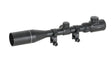 Scope 3-9x40E with high mounting rings