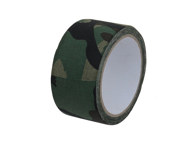 Camouflage Cotton Tape 10m - Standard Woodland