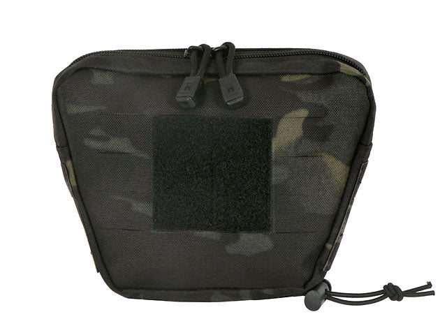 Lower utility pouch for accessories with shockcord retention, Laser Cut - Multicam Black