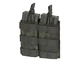 Modular Open Top Double MAG Pouch For 5.56 - Multicamo Black