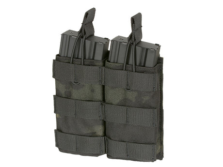Modular Open Top Double MAG Pouch For 5.56 - Multicamo Black