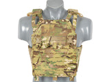 Laser-Cut “Buckle Up" Operator Plate Carrier with AR15/AK Magazine Pouch — Multicamo