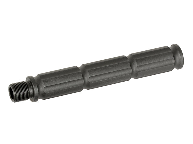 Outer barrel extension 116 mm - FINNED 14 mm CCW