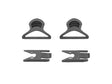 Set Goggle Swivel Clips 36mm til hjelm med rails