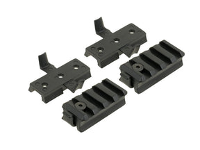 Adapter kit til accessories to hjelm med rails - Sort