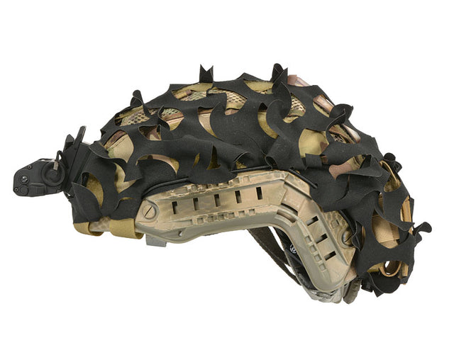 3D Laser-Cut Camouflage Cover for High-Cut Helmet