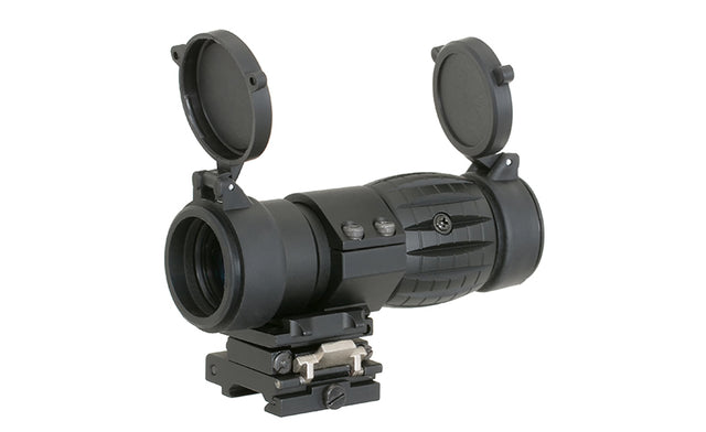Tactical 3X Magnifier with Flip to Side Mount - Black