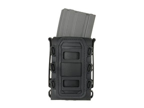Soft Shell Rifle 5,56 Mag Pouch with MOLLE Clips - Black
