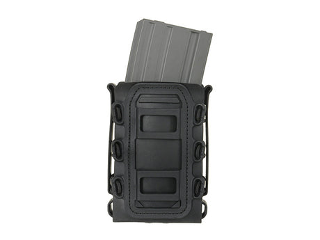 Soft Shell Rifle 5,56 Mag Pouch with MOLLE Clips - Black