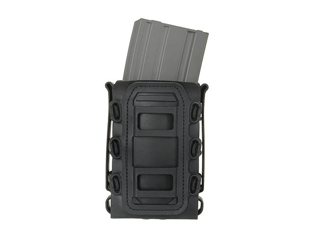Soft Shell Rifle 5,56 Mag Pouch with MOLLE Clips - Black