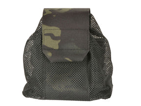 Laser Cut Foldable Mesh Dump Pouch - Multicamo Black