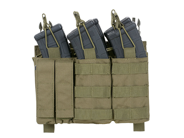 Buckle Up Triple AK Mag/Pistol Pouch Panel - Olive