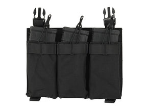 Buckle Up Triple 5.56 Pouch Panel - Black