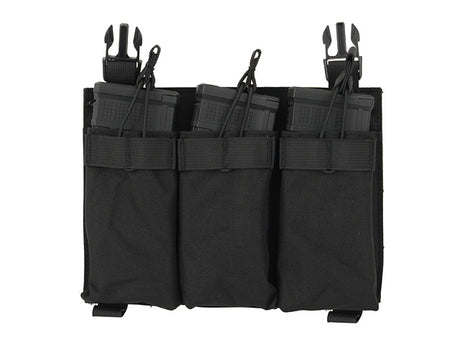 Buckle Up Triple 5.56 Pouch Panel - Black