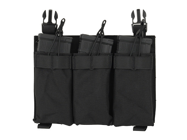 Buckle Up Triple 5.56 Pouch Panel - Black