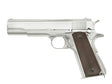 1911 pistol replica with Gas Blowback (GBB) - Silver