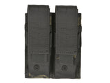 Double pouch for pistol magazines - Multicamo Black