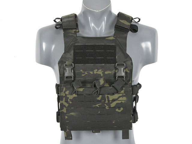 Laser-Cut “Buckle Up" Assault Plate Carrier with AR15/AK Magazine Pouch — MB