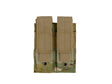 Double pouch for pistol magazines - multicamo