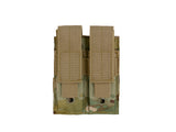 Double pouch for pistol magazines - multicamo