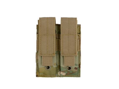 Double pouch for pistol magazines - multicamo