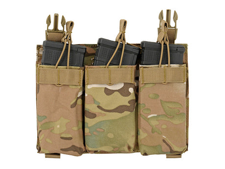 Buckle Up Triple 5.56 Pouch Panel - Multicamo