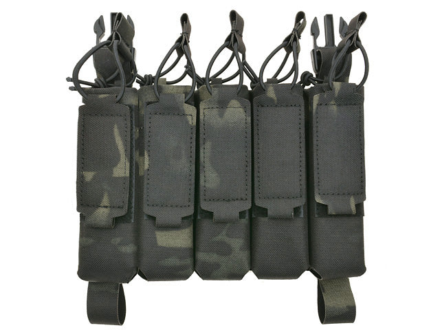 MP5 5-Magazine Pouch, Buckle-Up, Laser-Cut - Multicamo Black