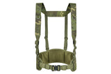 Patrol Tactical Belt with Suspenders MOLLE, Laser Cut - Multicamo Tropic