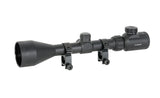 Scope 3-9x50 with high mounting rings