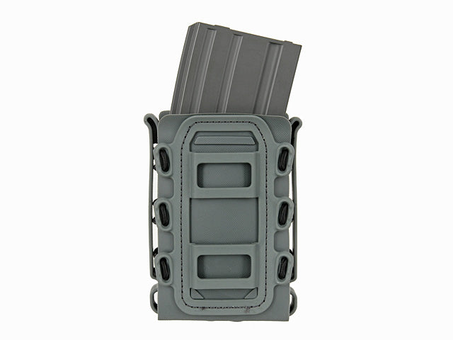 Soft Shell Rifle 5,56 Mag Pouch with MOLLE Clips - Wolf Gray