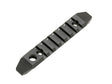 7-slot aluminium skinne MLOCK/KEYMOD -black
