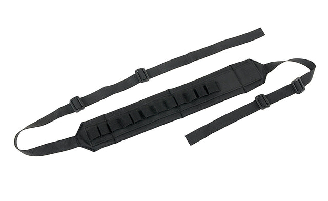 Tactical Shotgun Sling with 12rd Shellholder - Black