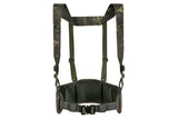 Patrol Tactical Belt with Suspenders MOLLE, Laser Cut - Multicamo Black